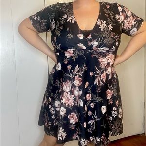 Spring floral dress